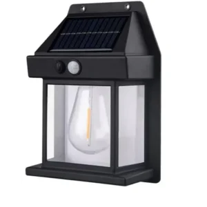 Lampa solare de perete cu bec LED 1+1
