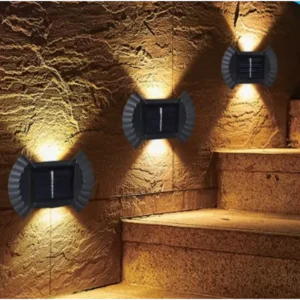 lampa solare exterioare pentru perete,4 bucati la set