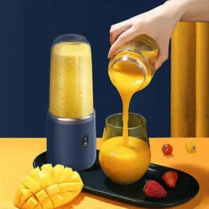 Blender portabil de fructe de 400ml cu 6 lame din oțel inoxidabil