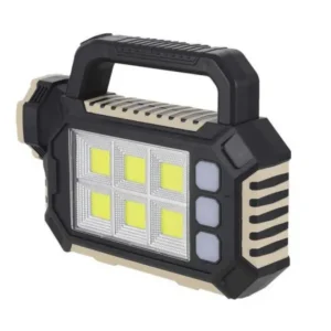 Lanterna de mana cu panou solar , LED 15W/3W, USB powerbank, agatatoare, Verde sau Portocaliu 1+1