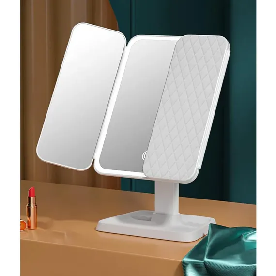 Oglinda Cosmetica cu LED pentru make-up, lumina reglabila, buton touch, USB