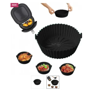 Formă de copt din silicon Orion pentru friteuză cu aer cald, 20 cm 1+1