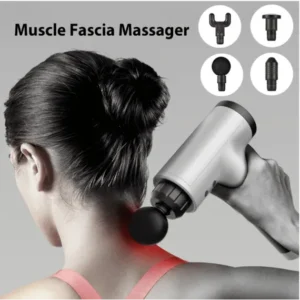 Aparat de masaj Mini profesional facial cu vibromasaj, portabil, cu acumulator inclus, 4 capete, 6 trepte de viteza