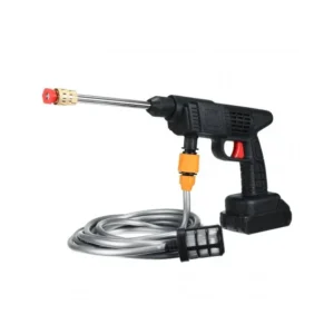 Set pistol presiune cu jet de apaportabil 300W, 2 acumulatori 12V (spumare, 2 jeturi), gradina, masina