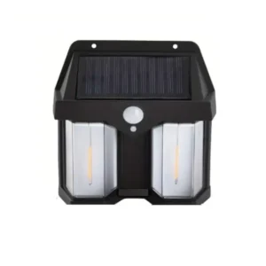 Lampa solara bec de perete LED cu senzor de miscare 1+1