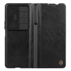 Husa Nillkin, Galaxy Z Fold 4, Qin Leather, PC Leather, Negru