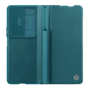 Husa Nillkin, Galaxy Z Fold 4, Qin Leather, PC Leather, Verde