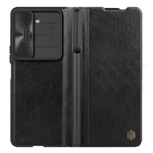 Husa Nillkin, GalaxyZ Fold5, Qin Leather, PC Leather, Negru